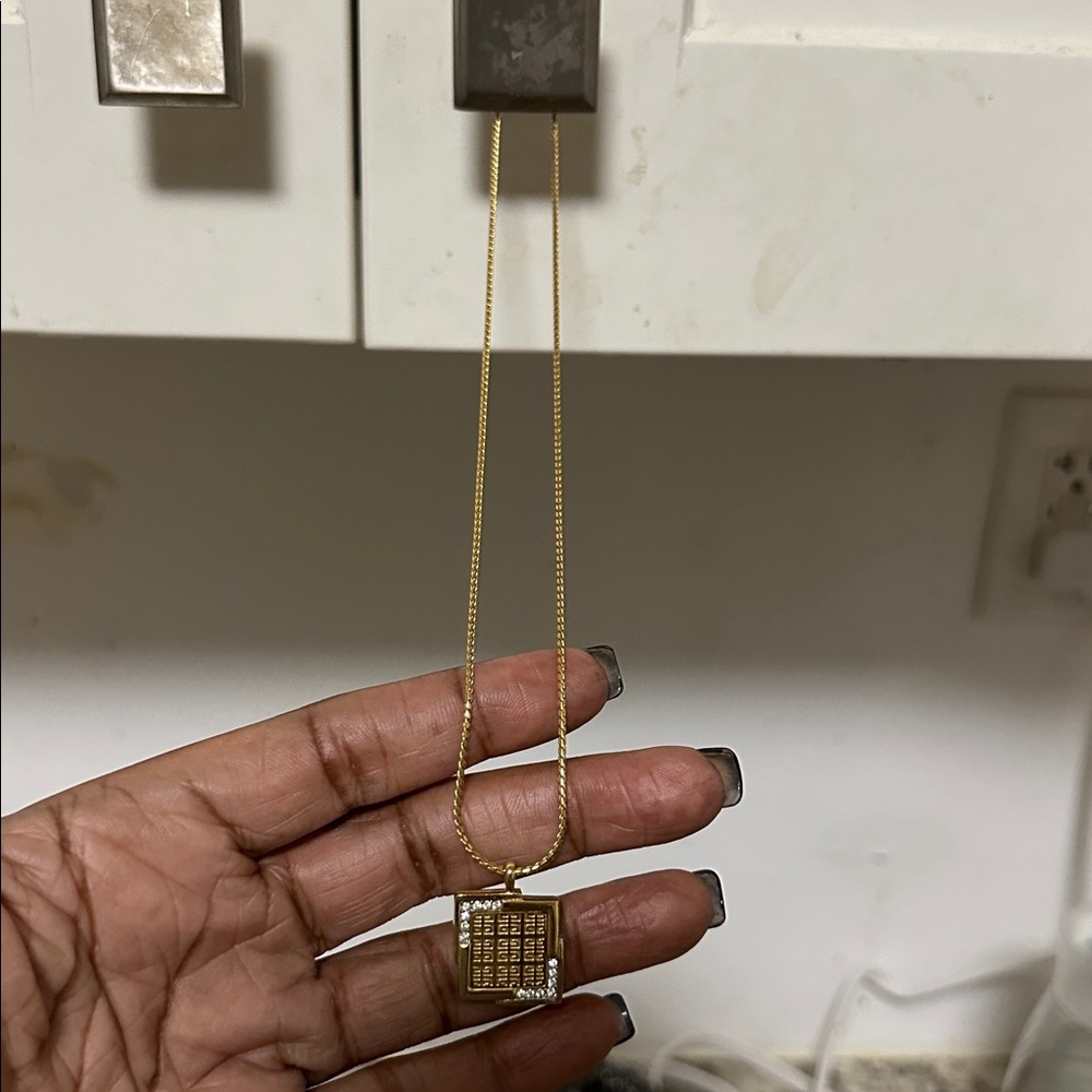 Givenchy Gold and Silver Geometric Necklace PREOWNED